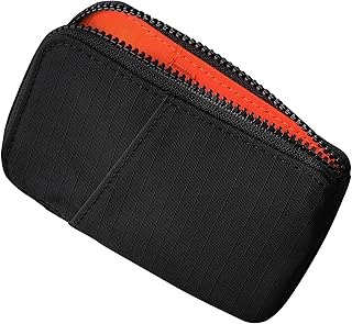  Zip Card Pouch -カード財布 集金ポーチ カード12-20枚収納可能 RFID スキミング防止 薄型 コンパクト 仕切り小銭入れ カード収納 ラベルウォレット 撥水ウォレット YKKロックファスナー採用 ビジネス...